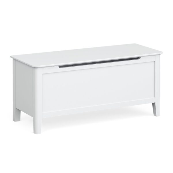 Ocazia Chester White Blanket Box – Ottoman Storage Bench for Bedroom or Hallway