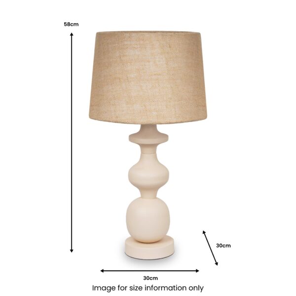 Ocazia Linen Shade Table Lamp – Soft Ambient Lighting for Bedroom & Living Room - Image 5