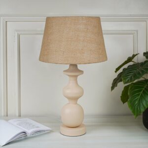 Ocazia Linen Shade Table Lamp – Soft Ambient Lighting for Bedroom & Living Room