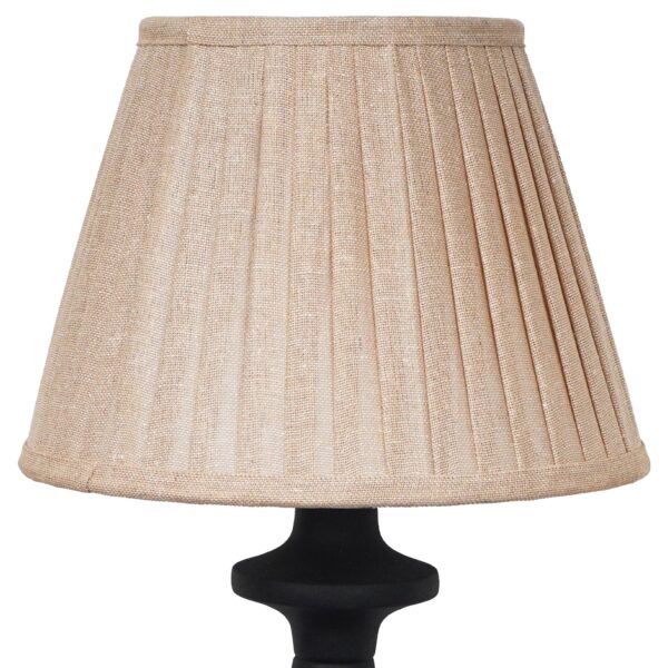 Ocazia Pleated Linen Shade Table Lamp – Elegant Ambient Lighting for Living Room or Bedroom - Image 4