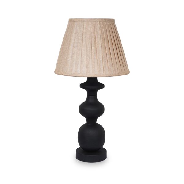 Ocazia Pleated Linen Shade Table Lamp – Elegant Ambient Lighting for Living Room or Bedroom - Image 2