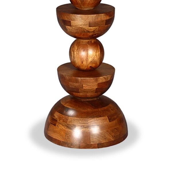 Ocazia Sculptured Mango Wood Coffee Table – Handcrafted Statement Living Room Centerpiece - Image 3