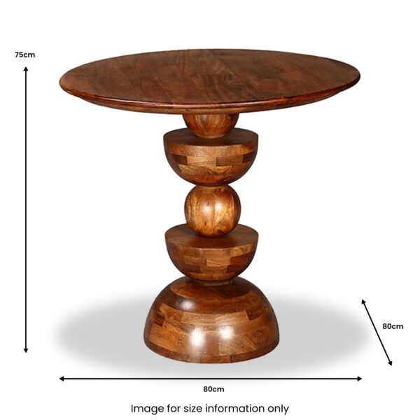 Ocazia Sculptured Mango Wood Coffee Table – Handcrafted Statement Living Room Centerpiece - Image 5