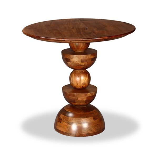 Ocazia Sculptured Mango Wood Coffee Table – Handcrafted Statement Living Room Centerpiece - Image 2