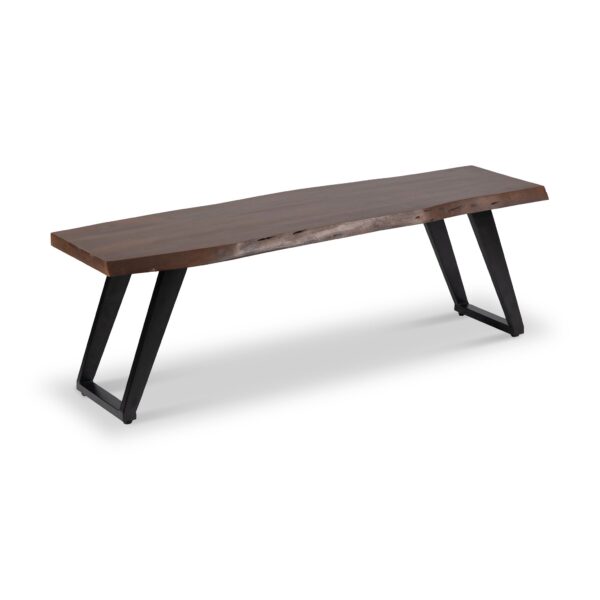 Ocazia Acacia Wood Dining Bench – Solid Wood Seating for Dining Room or Entryway - Image 2