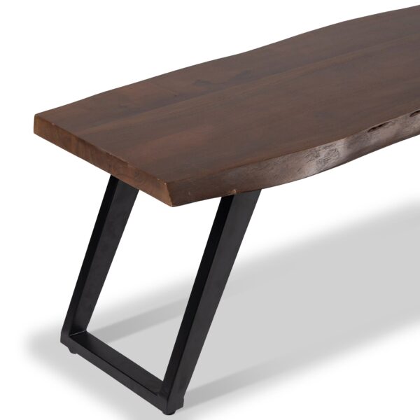 Ocazia Acacia Wood Dining Bench – Solid Wood Seating for Dining Room or Entryway - Image 4