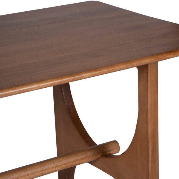 Ocazia 180cm Curved Mango Wood Dining Table – Natural Solid Wood Statement Piece - Image 5