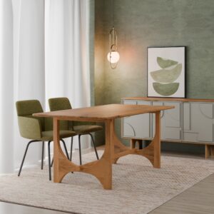 Ocazia 180cm Curved Mango Wood Dining Table – Natural Solid Wood Statement Piece