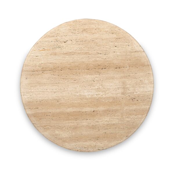 Ocazia Travertine-Style Round Coffee Table – Modern Stone-Look Centerpiece - Image 6